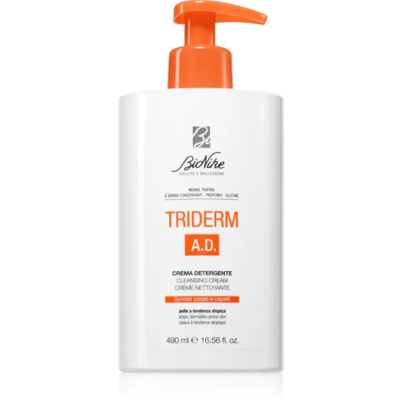 BioNike Triderm A. D. čistilna krema za atopijsko kožo 490 ml