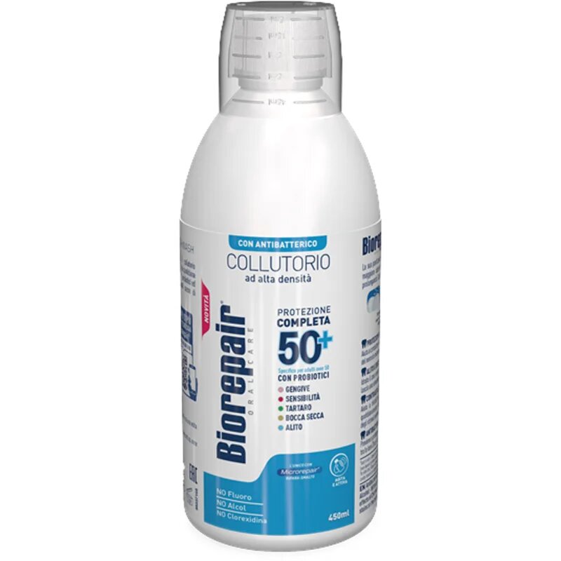 Biorepair Complete Protection 50+ ustna voda s protibakterijskim učinkom 450 ml