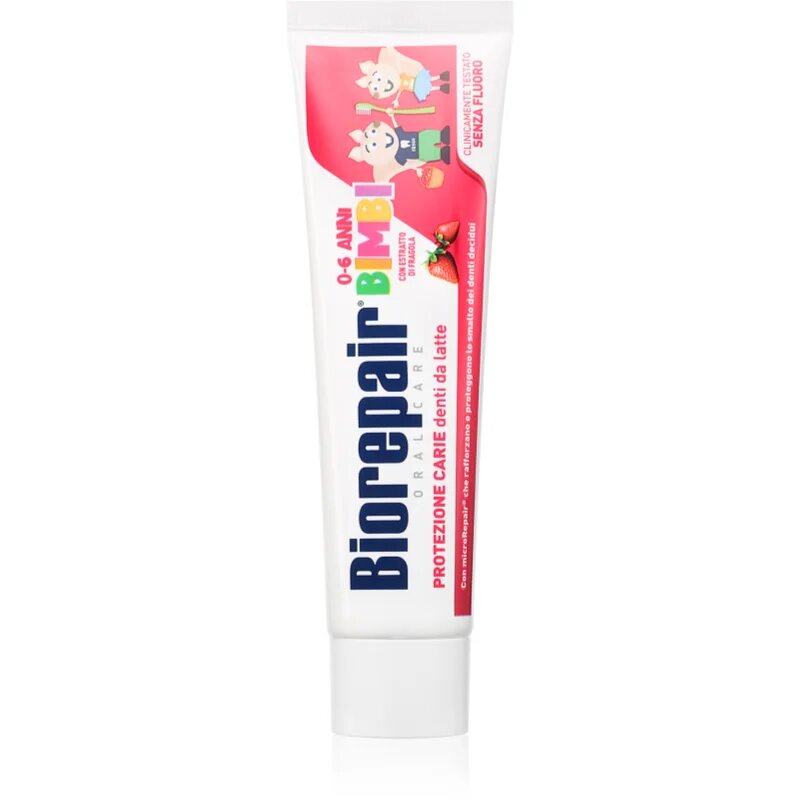 Biorepair Kids 0-6 Years zobna pasta za otroke Strawberry 50 ml
