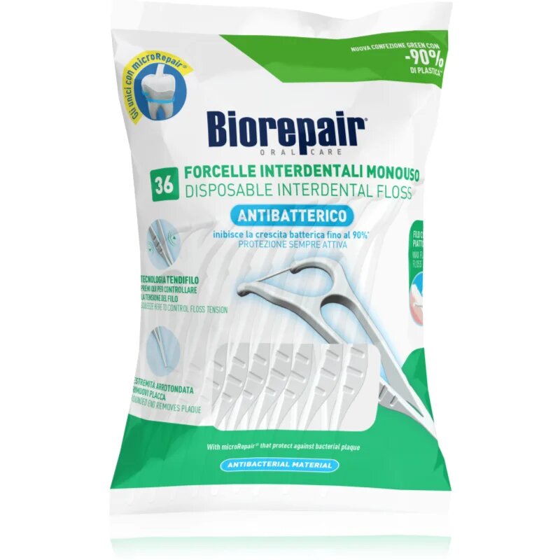 Biorepair Oral Care Pro držalo za dentalno nitko za enkratno uporabo 36 kos