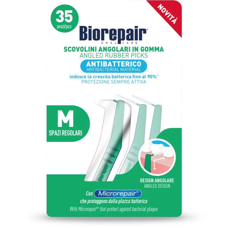 Biorepair Rubber Picks Medium dentalni zobotrebci 35 kos