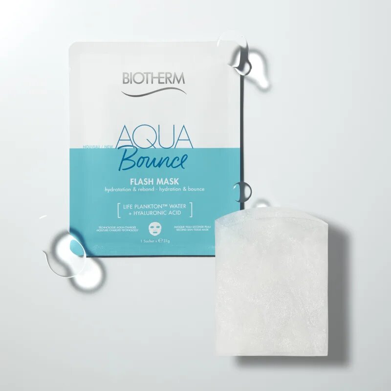 Biotherm Aqua Bounce Flash Mask maska iz platna 35 g