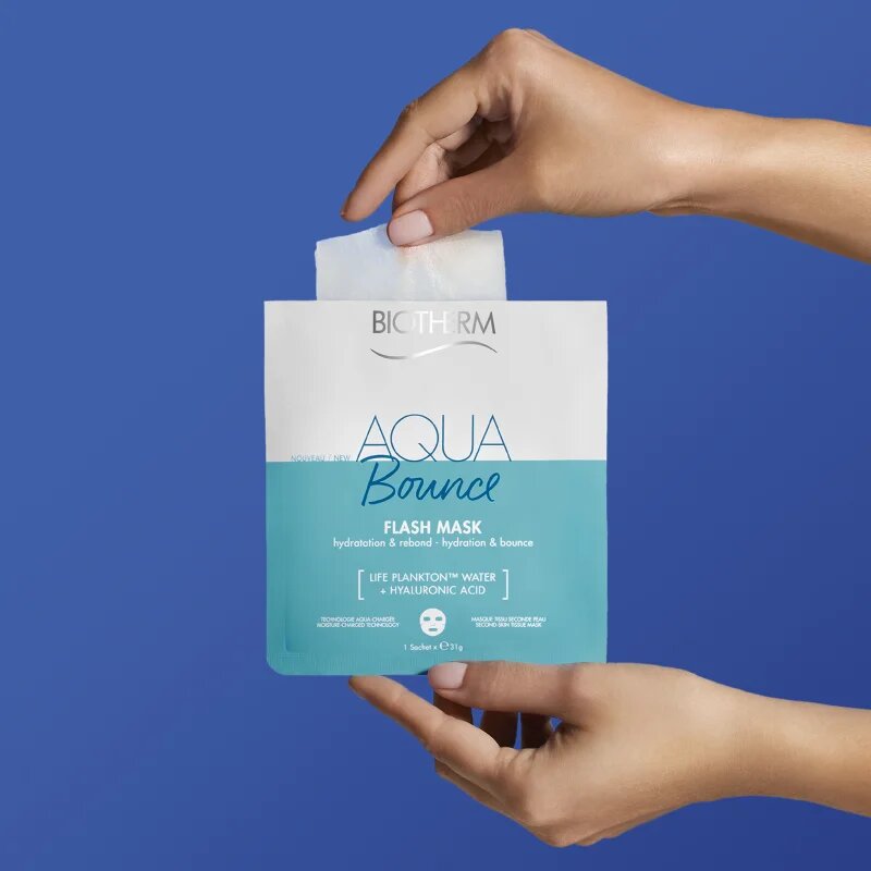 Biotherm Aqua Bounce Flash Mask maska iz platna 35 g