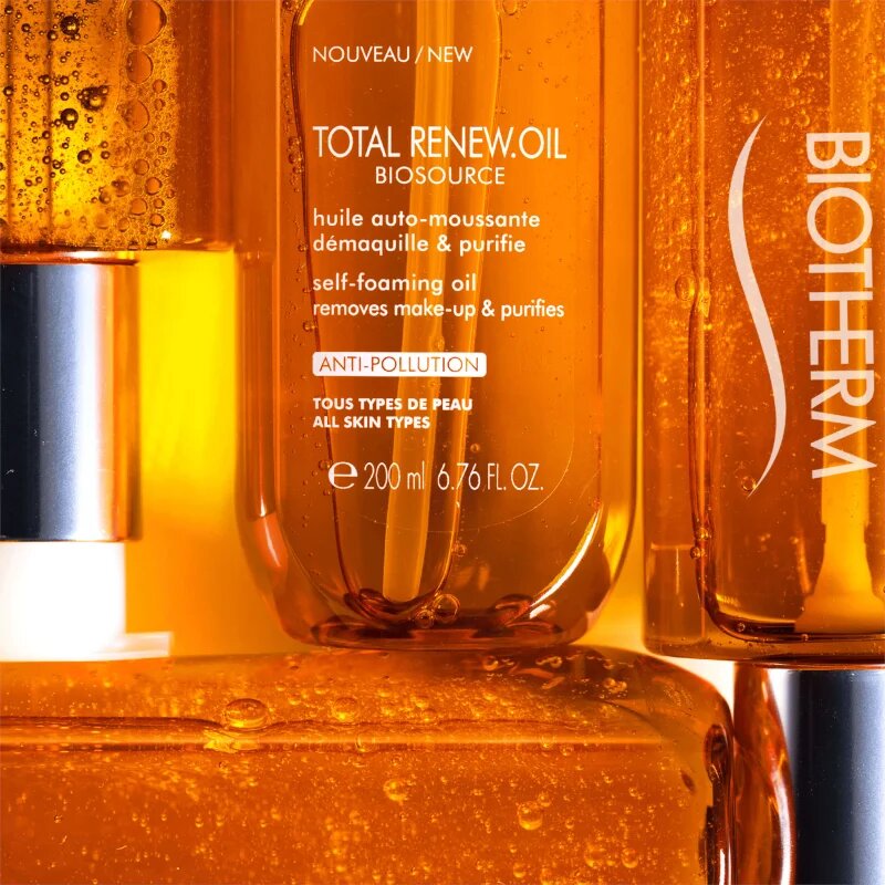 Biotherm Biosource Total Renew Oil čistilno penasto olje 200 ml
