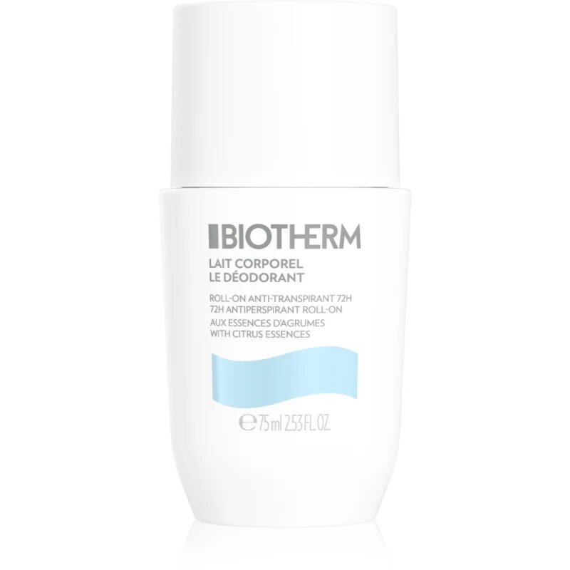 Biotherm Lait Corporel Le Déodorant antiperspirant roll-on brez parabenov 75 ml