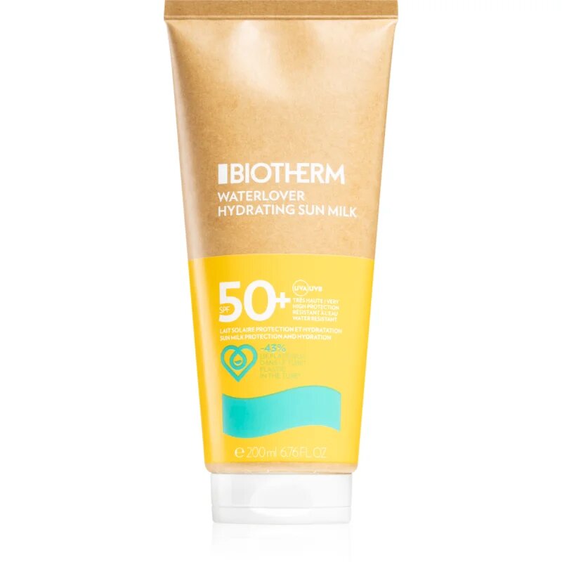 Biotherm Waterlover Hydrating Sun Milk SPF50+ losjon za sončenje SPF 50+ 200 ml
