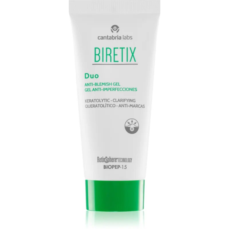 Biretix Treat Duo Anti-Blemish Gel korekcijska obnovitvena anti-recidivna nega proti nepopolnostim kože in sledem po aknah 30 ml