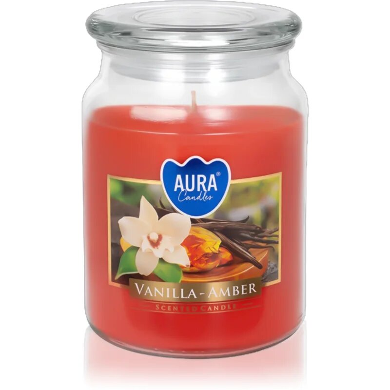 BISPOL Vanilla & Amber dišeča sveča 500 ml