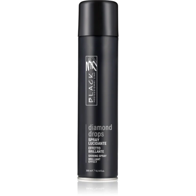 Black Professional Line Black Diamond Drops pršilo za sijaj in mehkobo las 300 ml