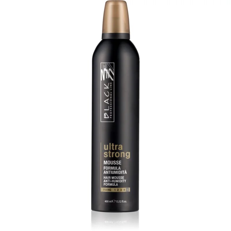 Black Professional Line Black Mousse Ultra Strong penasti utrjevalec za lase z ekstra močnim utrjevanjem 400 ml