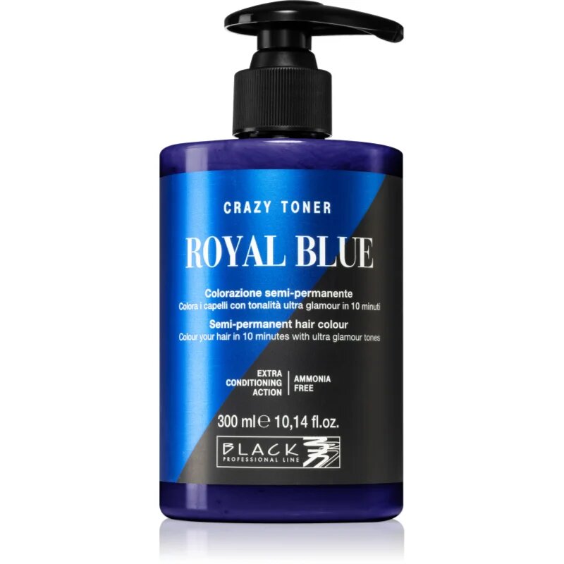 Black Professional Line Crazy Toner barvni toner Royal Blue 300 ml