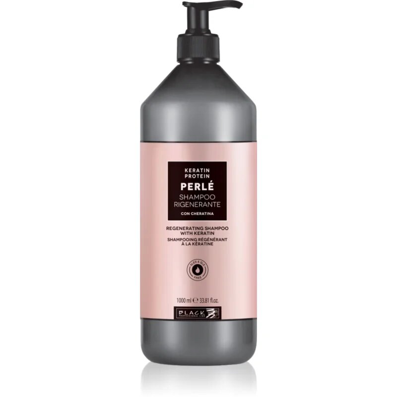 Black Professional Line Line PERLÉ Regenerating Keratin Shampoo regeneracijski šampon za lase 1000 ml
