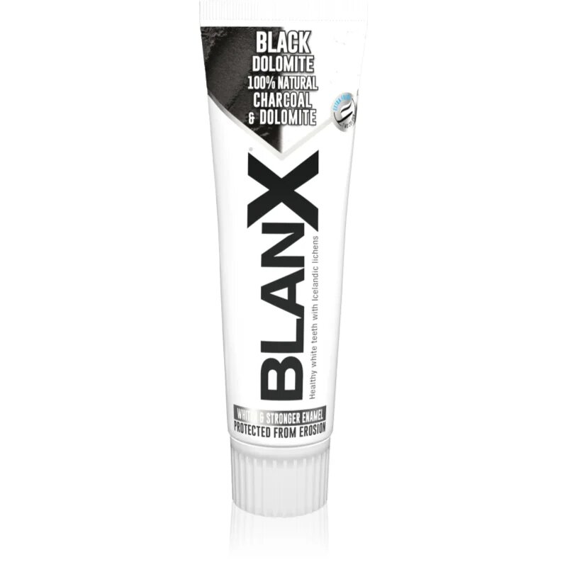 BlanX Black Dolomite zobna pasta za beljenje zob z aktivnim ogljem 75 ml