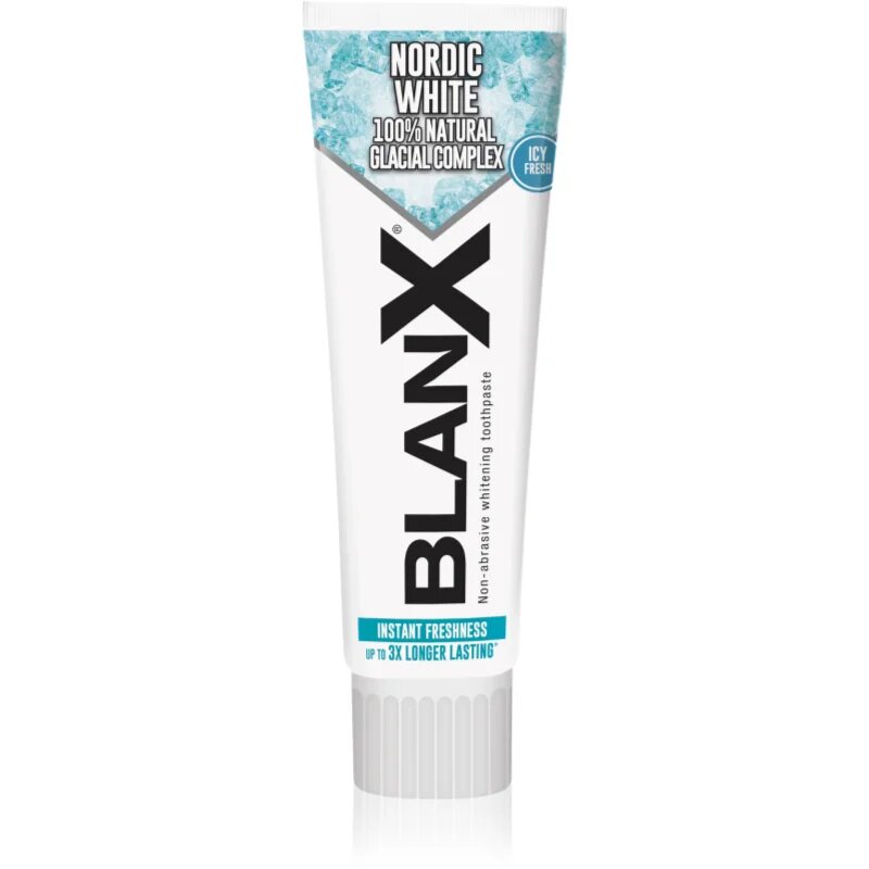 BlanX Nordic White zobna pasta za beljenje zob z minerali 75 ml