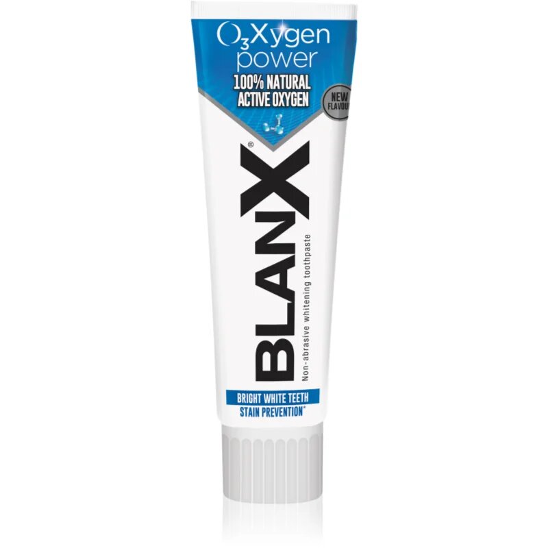 BlanX O3X Toothpaste naravna zobna pasta za nežno beljenje zob in zaščito zobne sklenine 75 ml