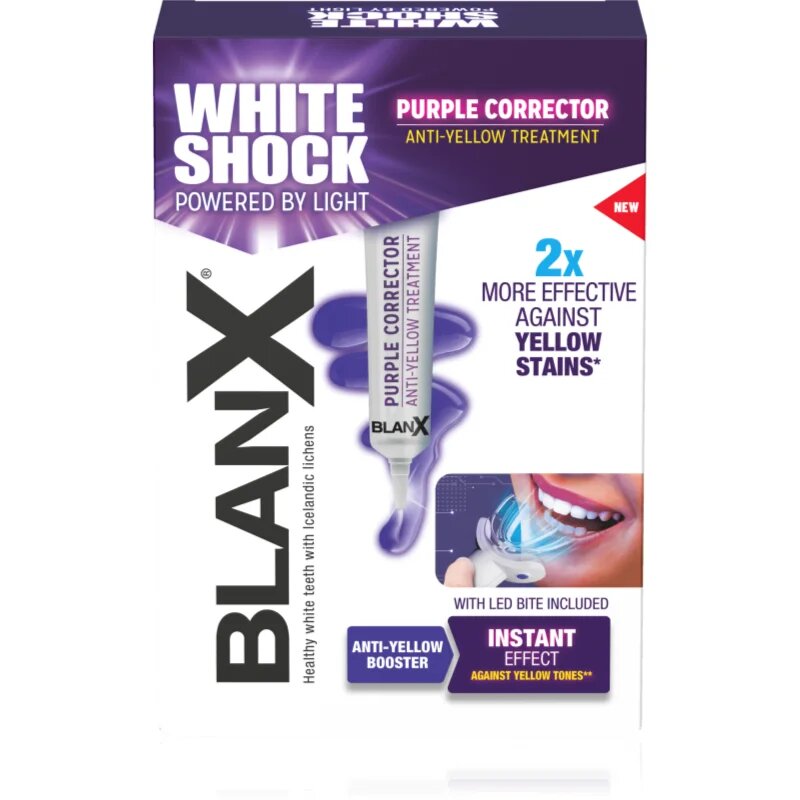 BlanX Shock Purple Treatment belilni set za zobe