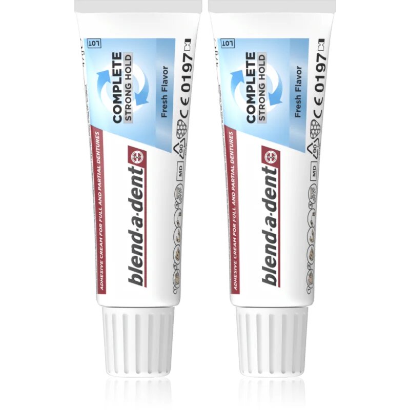 Blend-a-dent Extra Strong Original fiksacijska krema za zobne proteze 2x47 g