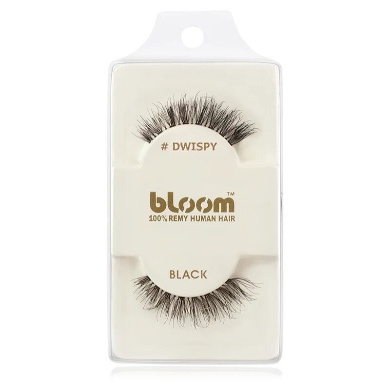 Bloom Natural lepilne trepalnice iz naravnih las (Dwispy Black) 1 cm