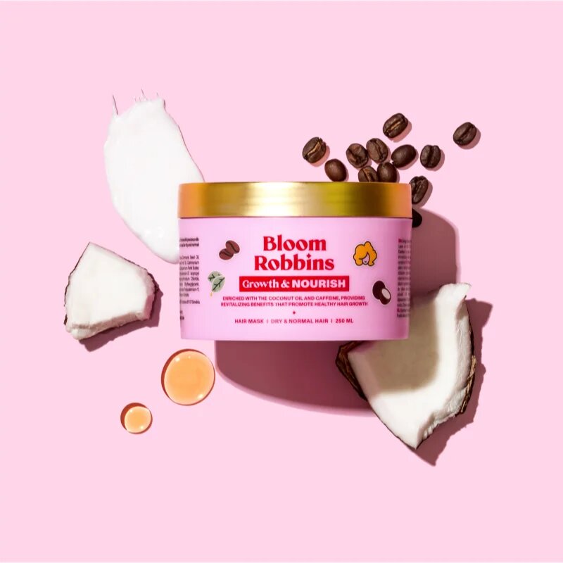 Bloom Robbins Growth & Nourish Hair Mask hranilna maska za lase za vse tipe las 250 ml