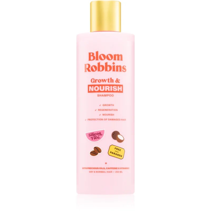 Bloom Robbins Growth & Nourish šampon za zdrave in lepe lase 250 ml