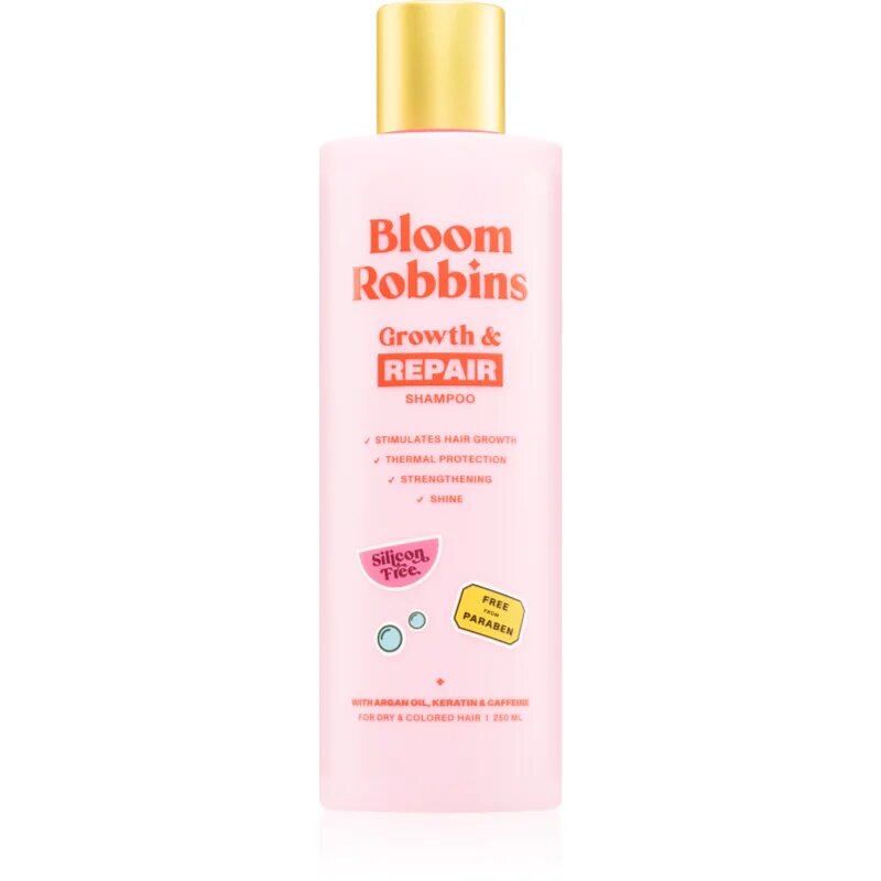 Bloom Robbins Growth & Repair šampon za suhe in poškodovane lase 250 ml