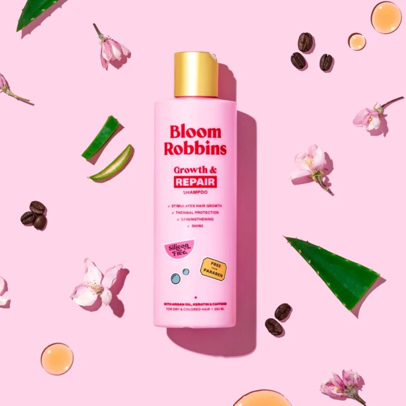 Bloom Robbins Growth & Repair šampon za suhe in poškodovane lase 250 ml