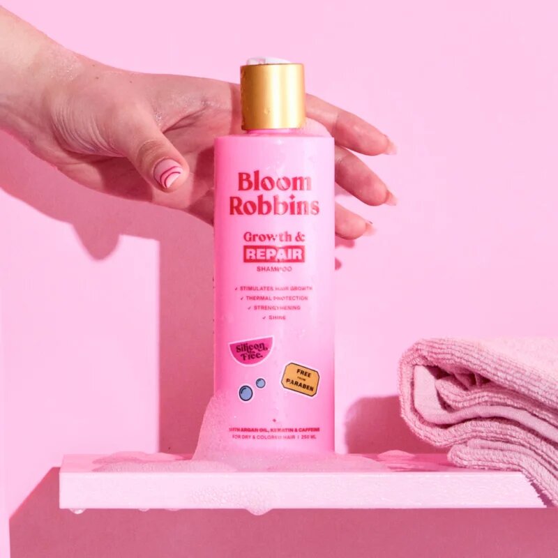 Bloom Robbins Growth & Repair šampon za suhe in poškodovane lase 250 ml