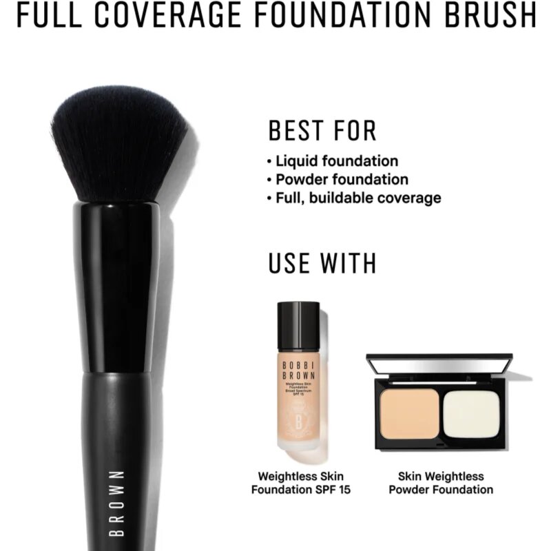 Bobbi Brown Brush Full Coverage Foundation čopič za make-up 1 kos