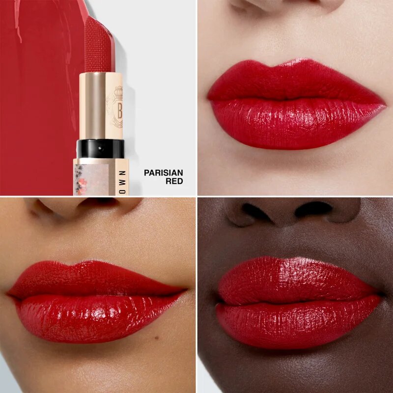 Bobbi Brown Holiday Luxe Lipstick kremasta šminka odtenek Parisian Red 3.5 g