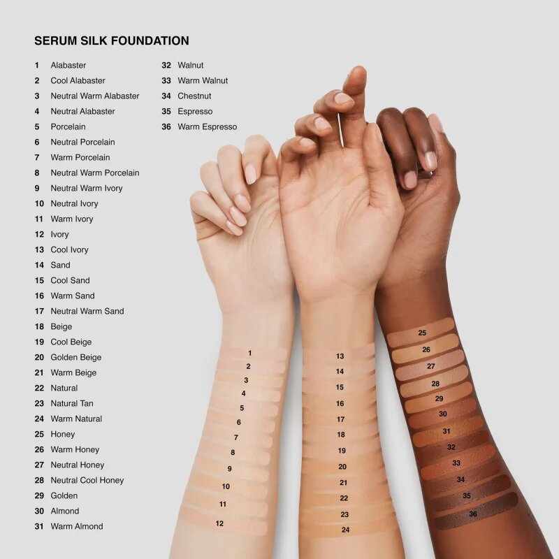 Bobbi Brown Serum Silk Foundation lahki tekoči puder s posvetlitvenim učinkom odtenek Warm Porcelain 30 ml