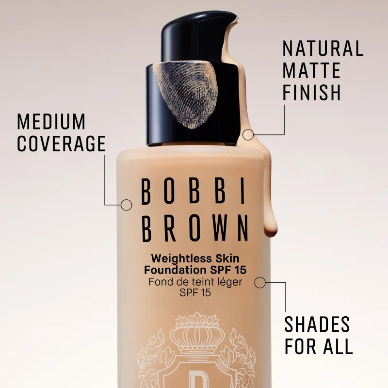 Bobbi Brown Weightless Skin Foundation SPF 15 Mini dolgoobstojni matirajoči tekoči puder z vlažilnim učinkom odtenek Warm Porcelain 13 ml