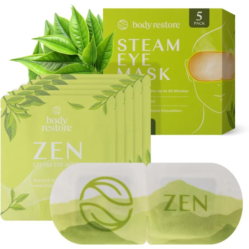 Body Restore Steam Eye Mask Green Tea maska za predel okoli oči 5 kos