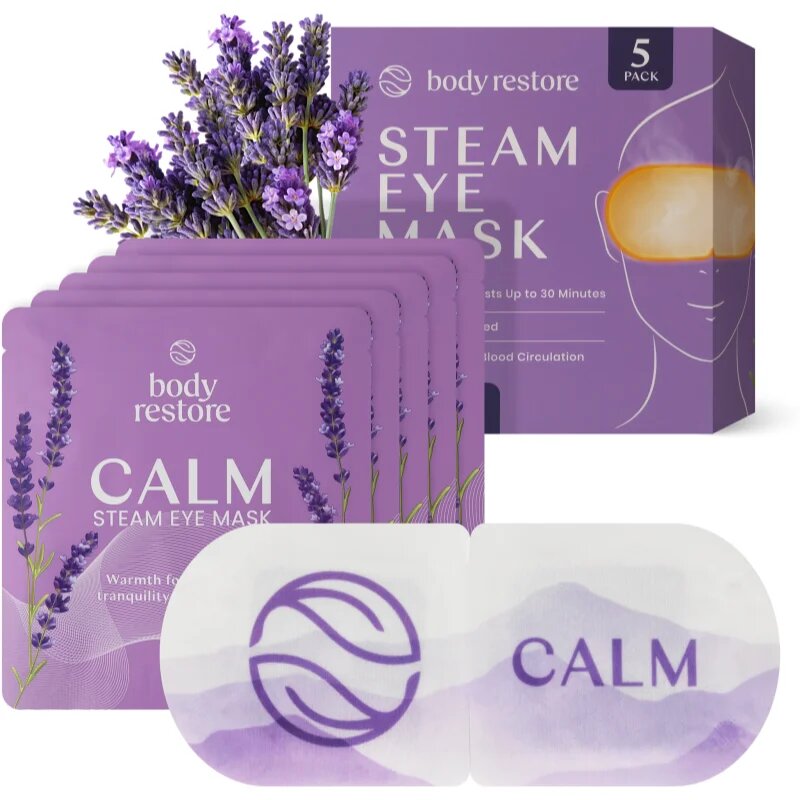 Body Restore Steam Eye Mask Lavender maska za predel okoli oči z vonjem sivke 5 kos