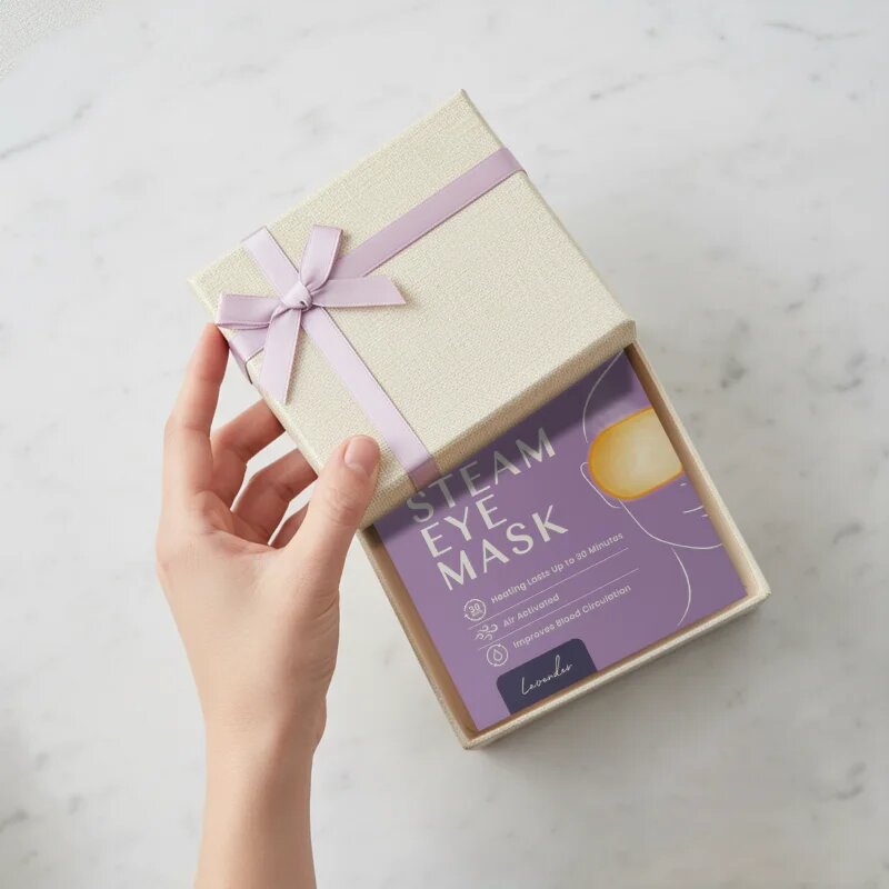 Body Restore Steam Eye Mask Lavender maska za predel okoli oči z vonjem sivke 5 kos