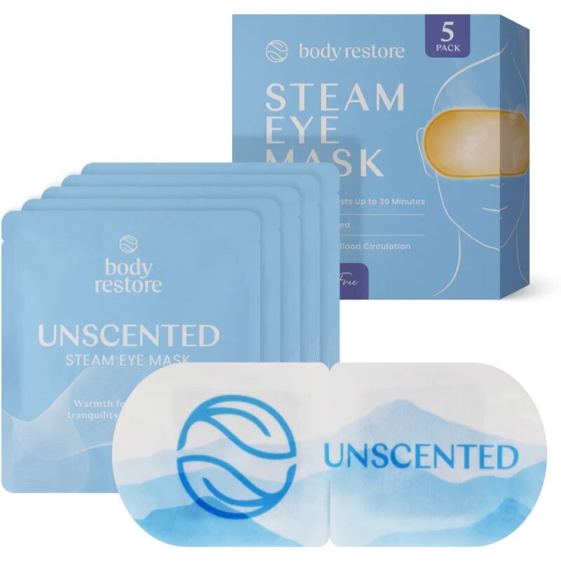 Body Restore Steam Eye Mask Unscented maska za predel okoli oči brez dodanih dišav 5 kos