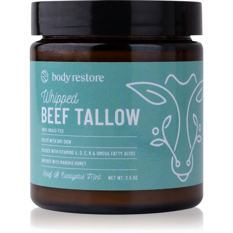 Body Restore Whipped Beef Tallow Balm Eucalyptus & Mint hranilna krema za telo 73 ml