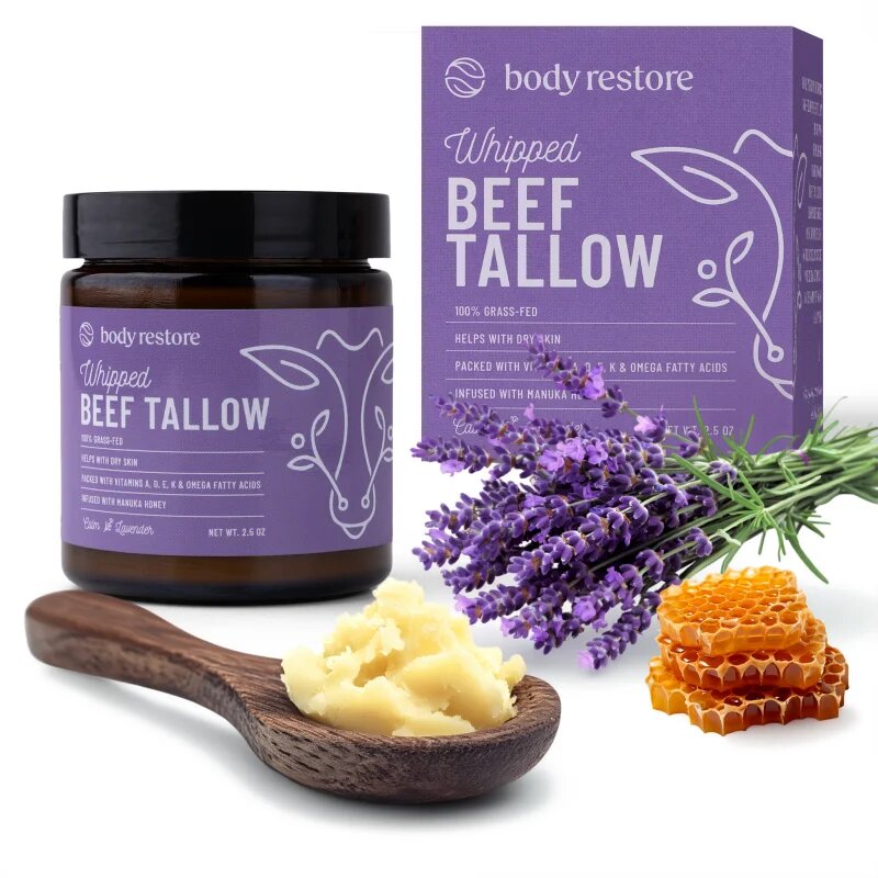 Body Restore Whipped Beef Tallow Balm Lavender hranilna krema za telo 73 ml