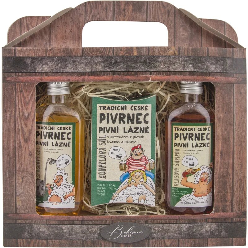 Bohemia Gifts Beer darilni set za kopel za moške