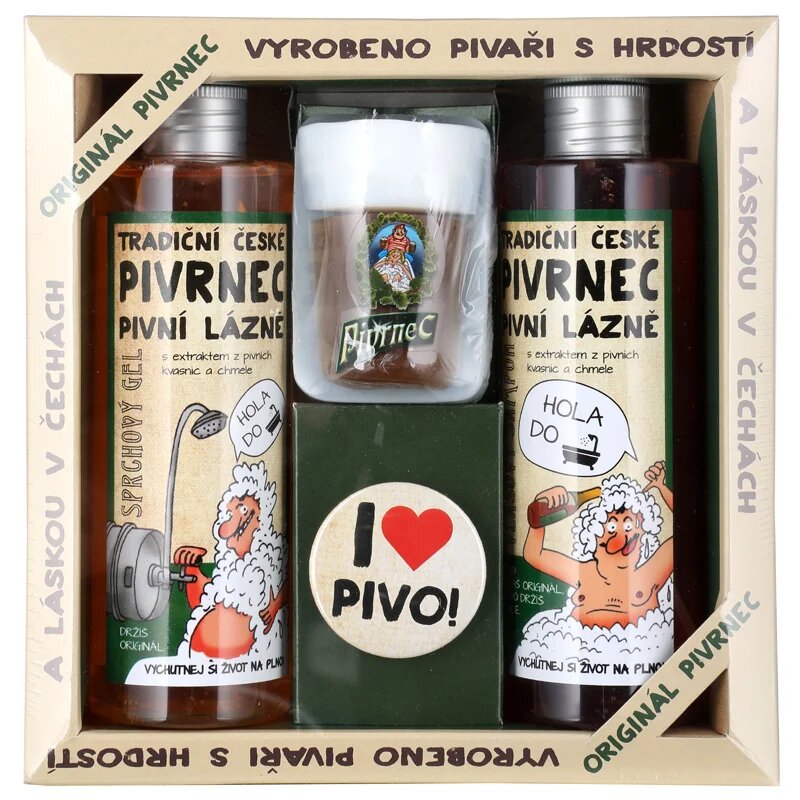 Bohemia Gifts Beer set za telo in lase za moške
