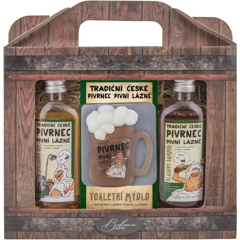 Bohemia Gifts Beer set za telo in lase za moške
