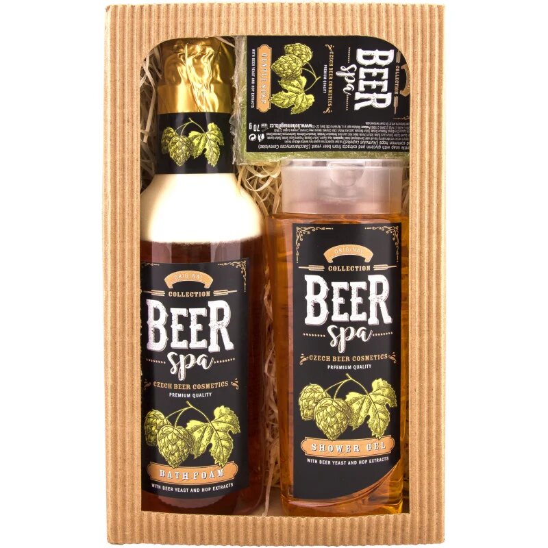 Bohemia Gifts Beer Spa darilni set za kopel za moške