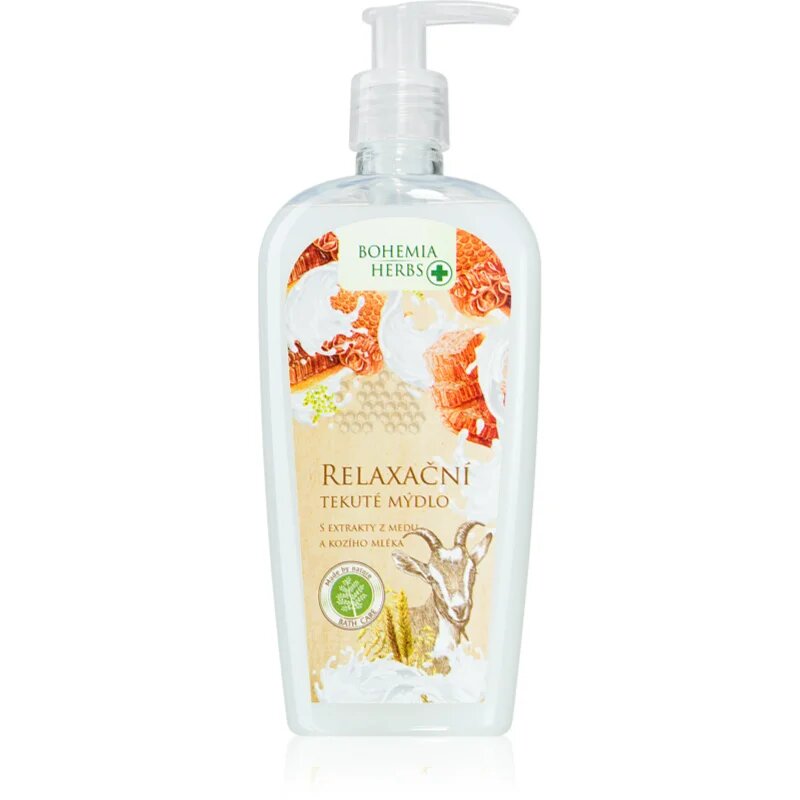 Bohemia Gifts Bohemia Herbs Honey & Goat Milk tekoče milo 300 ml