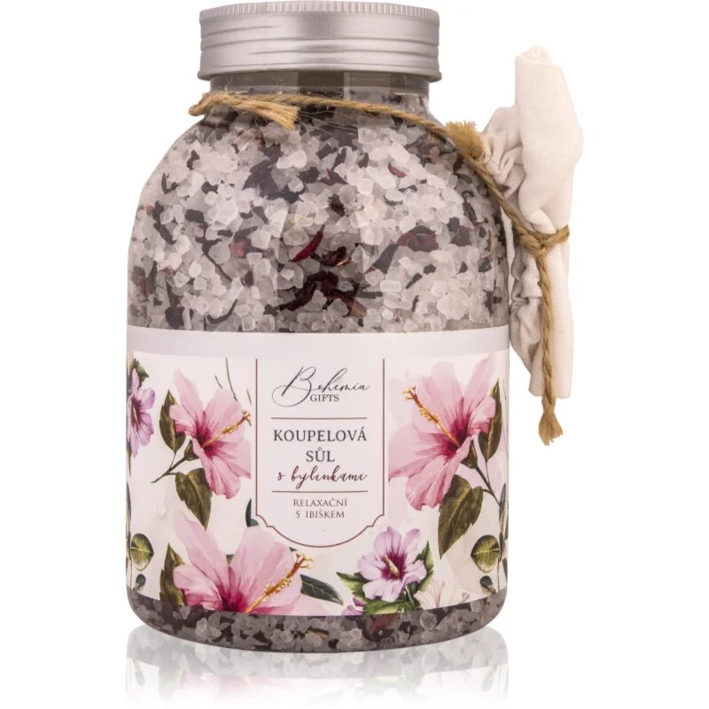 Bohemia Gifts Bohemia Natur sol za sproščujočo kopel z oslezom 1200 g