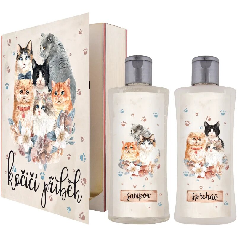 Bohemia Gifts Book Cat's Tale darilni set