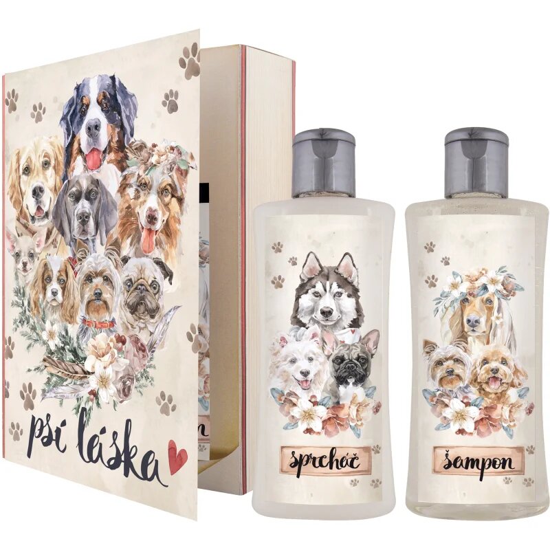 Bohemia Gifts Book Dog's Love darilni set