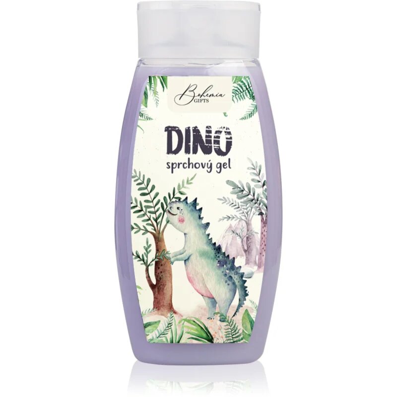 Bohemia Gifts Dino Blueberry gel za prhanje za otroke 250 ml