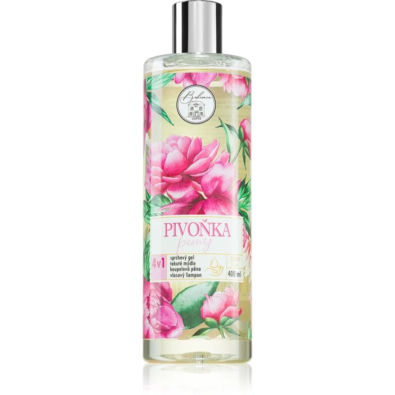 Bohemia Gifts Peony gel za umivanje za telo in lase 400 ml