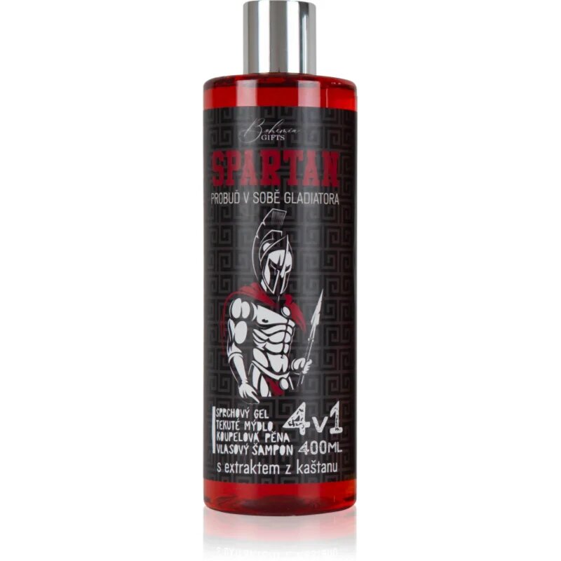 Bohemia Gifts Spartan gel za umivanje 4 v 1 za moške 400 ml