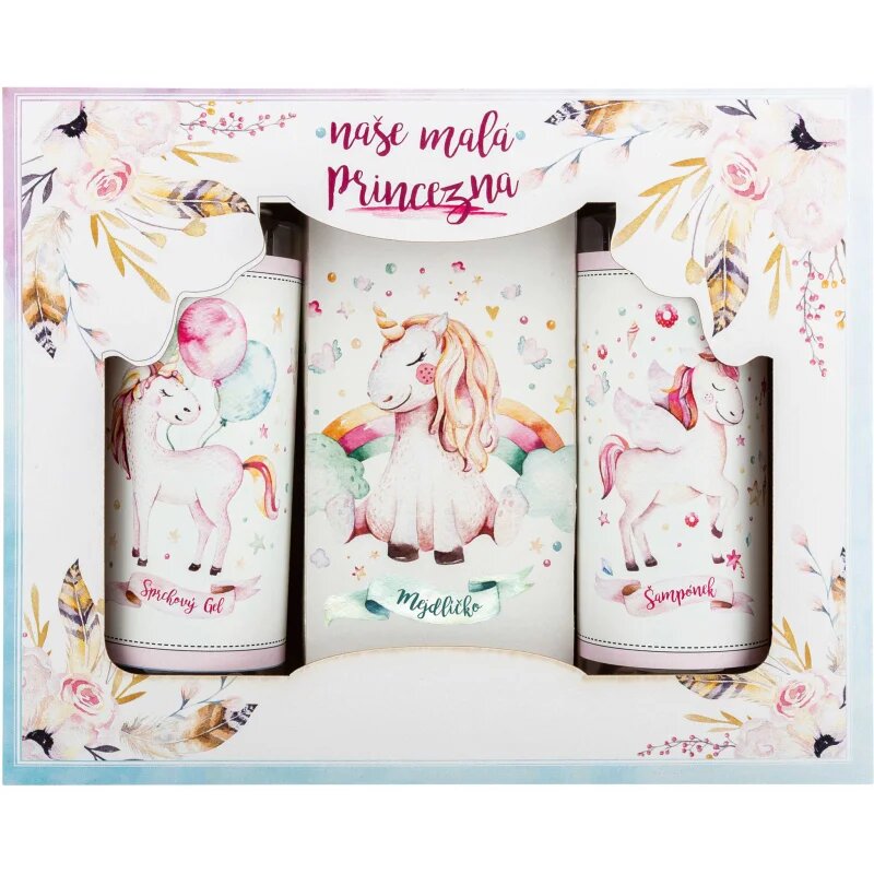 Bohemia Gifts Unicorn darilni set za v kad za otroke