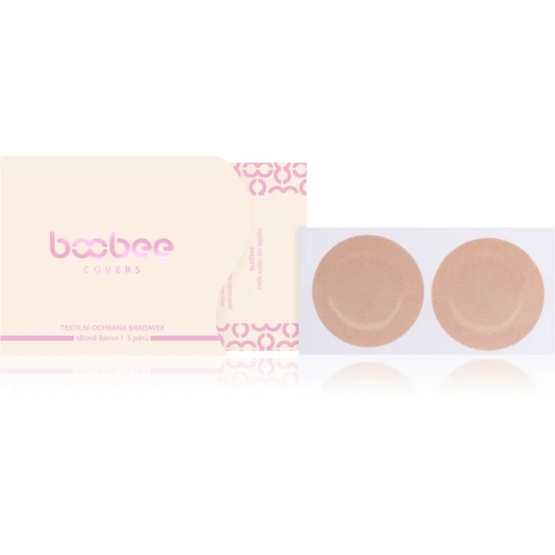 Boobee Covers tekstilna zaščita bradavičk odtenek Skin color 2x5 kos